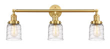 Innovations Lighting 205-SG-G513-LED - Bell - 3 Light - 30 inch - Satin Gold - Bath Vanity Light