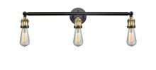 Innovations Lighting 205NH-BAB - Bare Bulb 3 Light Bath Vanity Light