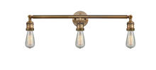 Innovations Lighting 205-BB - Bare Bulb - 3 Light - 30 inch - Brushed Brass - Bath Vanity Light
