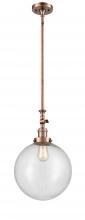 Innovations Lighting 206-AC-G204-12 - Beacon - 1 Light - 12 inch - Antique Copper - Stem Hung - Mini Pendant