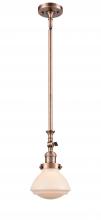 Innovations Lighting 206-AC-G321 - Olean - 1 Light - 7 inch - Antique Copper - Stem Hung - Adjustable Mini Pendant