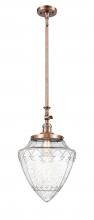 Innovations Lighting 206-AC-G664-12 - Bullet - 1 Light - 12 inch - Antique Copper - Stem Hung - Adjustable Mini Pendant