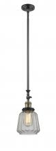 Innovations Lighting 206-BAB-G142 - Chatham - 1 Light - 7 inch - Black Antique Brass - Stem Hung - Adjustable Mini Pendant