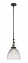 Innovations Lighting 206-BAB-G222 - Seneca Falls - 1 Light - 10 inch - Black Antique Brass - Stem Hung - Mini Pendant