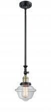 Innovations Lighting 206-BAB-G532 - Oxford - 1 Light - 7 inch - Black Antique Brass - Stem Hung - Mini Pendant