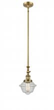 Innovations Lighting 206-BB-G534 - Oxford - 1 Light - 7 inch - Brushed Brass - Stem Hung - Mini Pendant