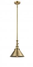 Innovations Lighting 206-BB-M10-BB - Briarcliff - 1 Light - 10 inch - Brushed Brass - Stem Hung - Mini Pendant