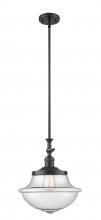 Innovations Lighting 206-BK-G544 - Oxford - 1 Light - 12 inch - Matte Black - Stem Hung - Adjustable Mini Pendant