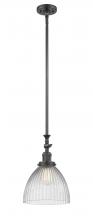 Innovations Lighting 206-OB-G222 - Seneca Falls - 1 Light - 10 inch - Oil Rubbed Bronze - Stem Hung - Mini Pendant