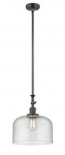 Innovations Lighting 206-OB-G74-L - Bell - 1 Light - 12 inch - Oil Rubbed Bronze - Stem Hung - Adjustable Mini Pendant
