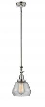 Innovations Lighting 206-PN-G172 - Fulton - 1 Light - 7 inch - Polished Nickel - Stem Hung - Adjustable Mini Pendant