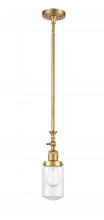 Innovations Lighting 206-SG-G312 - Dover - 1 Light - 5 inch - Satin Gold - Stem Hung - Adjustable Mini Pendant