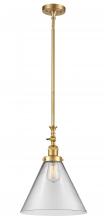 Innovations Lighting 206-SG-G42-L - Cone - 1 Light - 12 inch - Satin Gold - Stem Hung - Mini Pendant