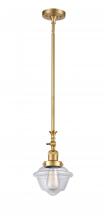 Innovations Lighting 206-SG-G532 - Oxford - 1 Light - 7 inch - Satin Gold - Stem Hung - Mini Pendant
