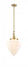 Innovations Lighting 206-SG-G661-12 - Bullet - 1 Light - 12 inch - Satin Gold - Stem Hung - Adjustable Mini Pendant