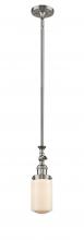 Innovations Lighting 206-SN-G311 - Dover - 1 Light - 5 inch - Brushed Satin Nickel - Stem Hung - Adjustable Mini Pendant
