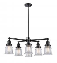 Innovations Lighting 207-6CR-BK-G182S - Small Canton 6 Light Chandelier