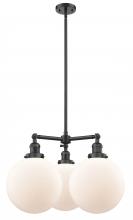Innovations Lighting 207-OB-G201-10 - Beacon - 3 Light - 24 inch - Oil Rubbed Bronze - Stem Hung - Chandelier