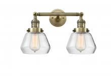 Innovations Lighting 208-AB-G172-LED - Fulton - 2 Light - 17 inch - Antique Brass - Adjustable Bath Vanity Light