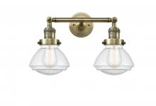 Innovations Lighting 208-AB-G324 - Olean - 2 Light - 17 inch - Antique Brass - Adjustable Bath Vanity Light