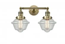 Innovations Lighting 208-AB-G534 - Oxford - 2 Light - 17 inch - Antique Brass - Adjustable Bath Vanity Light