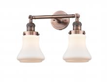 Innovations Lighting 208-AC-G191-LED - Bellmont - 2 Light - 17 inch - Antique Copper - Adjustable Bath Vanity Light