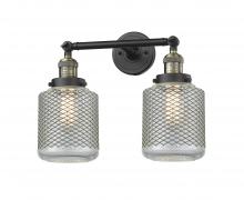 Innovations Lighting 208-BAB-G262 - Stanton - 2 Light - 16 inch - Black Antique Brass - Bath Vanity Light