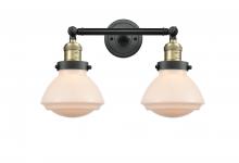 Innovations Lighting 208-BAB-G321 - Olean - 2 Light - 17 inch - Black Antique Brass - Adjustable Bath Vanity Light