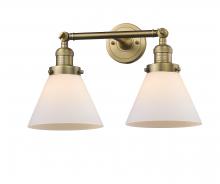 Innovations Lighting 208-BB-G41-LED - Cone - 2 Light - 18 inch - Brushed Brass - Adjustable Bath Vanity Light