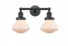 Innovations Lighting 208-BK-G321 - Olean - 2 Light - 17 inch - Matte Black - Adjustable Bath Vanity Light