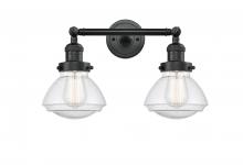 Innovations Lighting 208-BK-G324 - Olean - 2 Light - 17 inch - Matte Black - Adjustable Bath Vanity Light