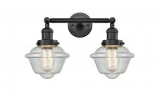 Innovations Lighting 208-BK-G534 - Oxford - 2 Light - 17 inch - Matte Black - Adjustable Bath Vanity Light