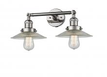 Innovations Lighting 208-PN-G2-LED - Halophane - 2 Light - 18 inch - Polished Nickel - Adjustable Bath Vanity Light