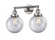 Innovations Lighting 208-PN-G202-8-LED - Beacon - 2 Light - 19 inch - Polished Nickel - Adjustable Bath Vanity Light