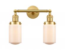 Innovations Lighting 208-SG-G311 - Dover - 2 Light - 14 inch - Satin Gold - Adjustable Bath Vanity Light