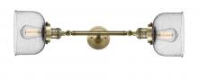Innovations Lighting 208L-AB-G74-LED - Bell - 2 Light - 8 inch - Antique Brass - Adjustable Bath Vanity Light