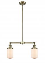 Innovations Lighting 209-AB-G311 - Dover - 2 Light - 21 inch - Antique Brass - Stem Hung - Adjustable Island Light
