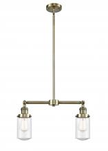 Innovations Lighting 209-AB-G314 - Dover - 2 Light - 21 inch - Antique Brass - Stem Hung - Adjustable Island Light