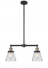 Innovations Lighting 209-BAB-G62 - Cone - 2 Light - 21 inch - Black Antique Brass - Stem Hung - Island Light
