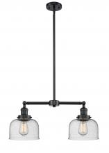 Innovations Lighting 209-OB-G74 - Bell - 2 Light - 21 inch - Oil Rubbed Bronze - Stem Hung - Adjustable Island Light