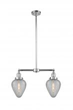 Innovations Lighting 209-PC-G165 - Geneseo - 2 Light - 21 inch - Polished Chrome - Stem Hung - Adjustable Island Light