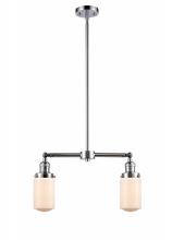 Innovations Lighting 209-PC-G311 - Dover - 2 Light - 21 inch - Polished Chrome - Stem Hung - Adjustable Island Light