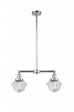 Innovations Lighting 209-PC-G532 - Oxford - 2 Light - 24 inch - Polished Chrome - Stem Hung - Adjustable Island Light