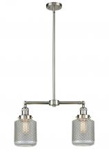 Innovations Lighting 209-SN-G262 - Stanton - 2 Light - 23 inch - Brushed Satin Nickel - Stem Hung - Adjustable Island Light