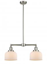 Innovations Lighting 209-SN-G71 - Bell - 2 Light - 21 inch - Brushed Satin Nickel - Stem Hung - Adjustable Island Light