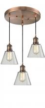 Innovations Lighting 211/3-AC-G62 - Small Cone 3 Light Multi-Pendant