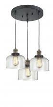 Innovations Lighting 211/3-BAB-G72 - Large Bell 3 Light Multi-Pendant