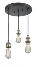 Innovations Lighting 211/3-BAB - Bare Bulb 3 Light Multi-Pendant