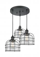 Innovations Lighting 211/3-BK-G72-CE - Large Bell Cage 3 Light Multi-Pendant