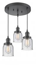 Innovations Lighting 211/3-OB-G54 - Small Bell 3 Light Multi-Pendant